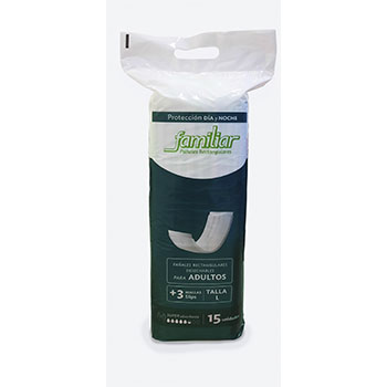 Pañales rectangulares desechables no doblados con malla (Tripas) para Adulto (Talla L)