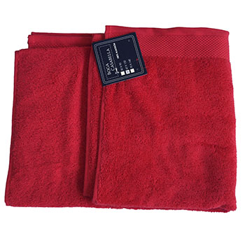 Toalla de ducha color rojo (70x140 cm)
