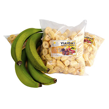 Plátano vianda pelado y troceado, 1 kg