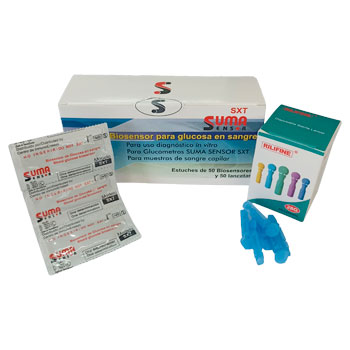 Biosensores SUMASENSOR SXT caja 50 tiras