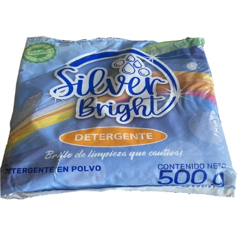 Detergente en polvo Silver Bright 500g