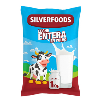 Leche entera en polvo  SILVERFOODS 1KG