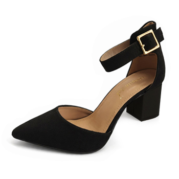 Zapatos de tacón de 5cm (Color: Negro, Talla - 6.5)