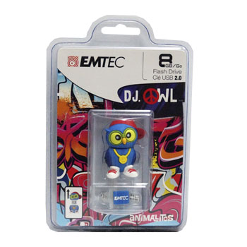 Memoria Animada (Buho) USB 8GB Mod: ECMMD8GM341