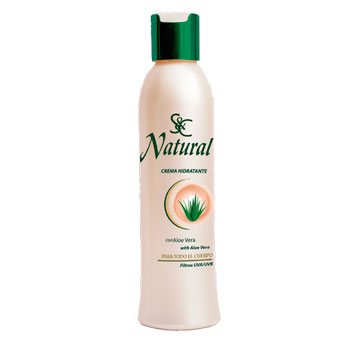 S&C NATURAL - Crema hidratante con Aloe Vera, 300 ml