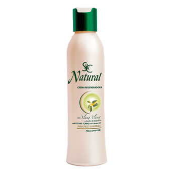 S&C NATURAL - Crema regeneradora con Ylang Ylang y Aceite de algodón, 300 ml