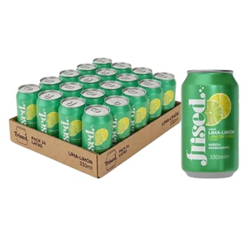 Refresco Gaseado Frised Limón (Caja de 24 latas)