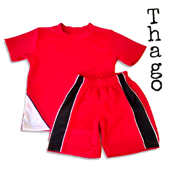 Conjunto deportivo rojo para niño - pullover y short