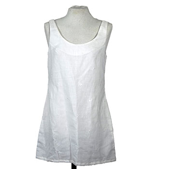 Vestido corto - Blanco - Talla M