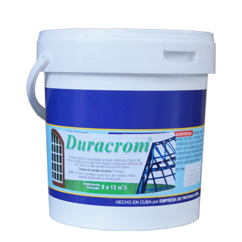 Pintura de Esmalte sintético. Duracrom - Blanco (Envase Plástico 4 litros)